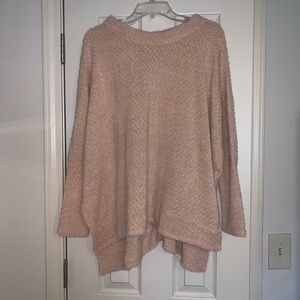 Beige fuzzy sweater